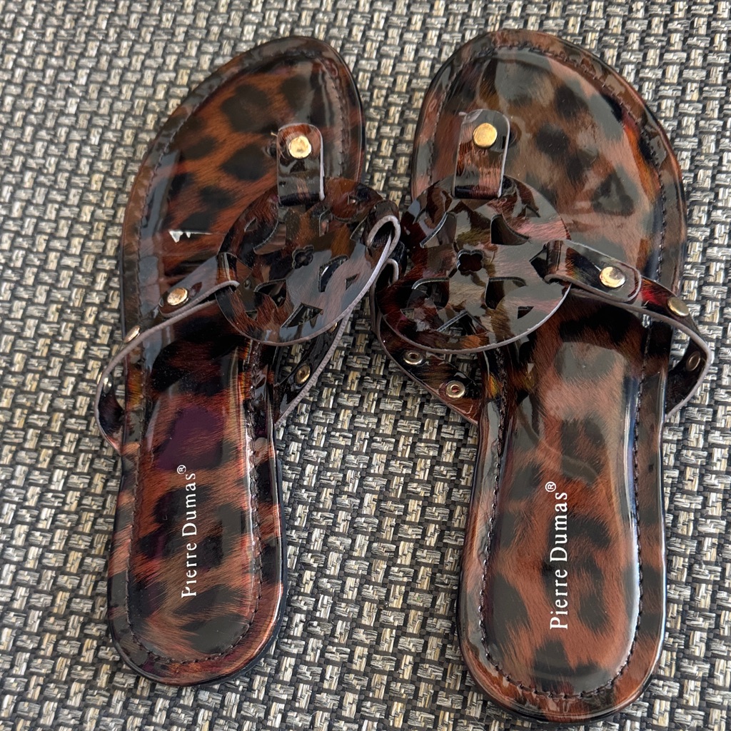 Pierre Dumas Women's Leopard Print Sandals